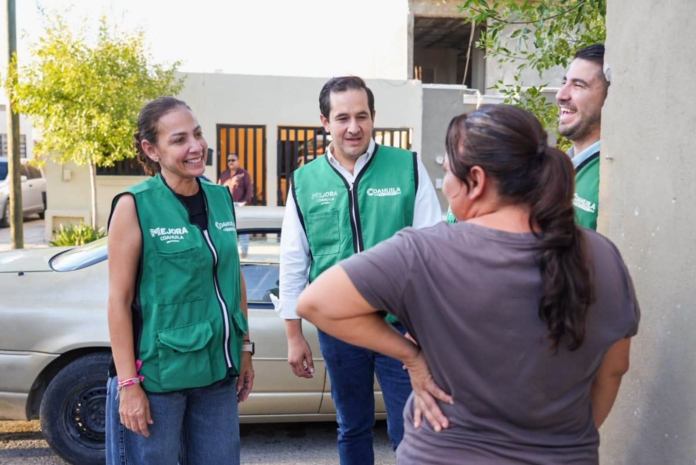 Sonia Villarreal y Memo Ruiz fortalecen cercanía con familias de Piedras Negras