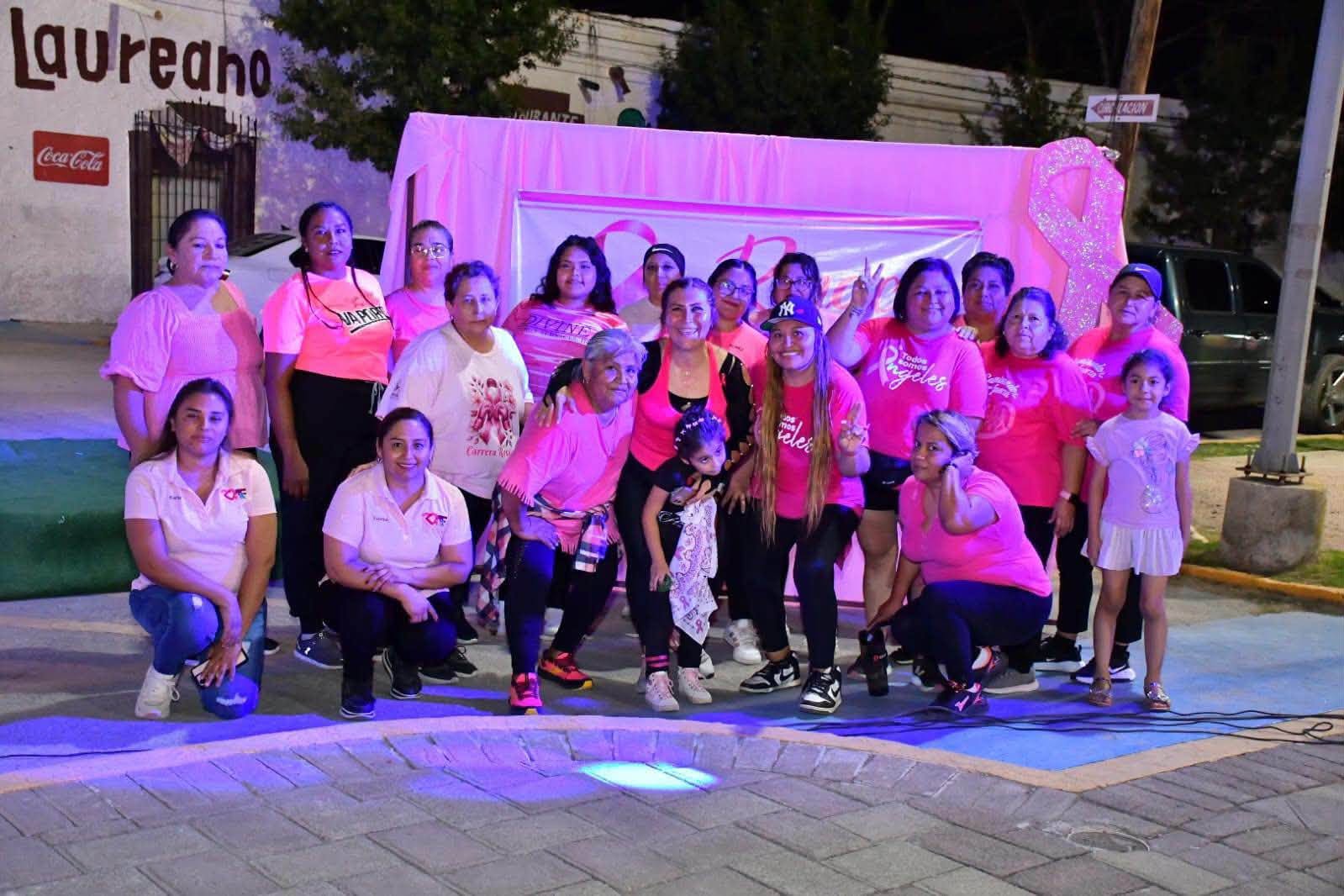 Reúne DIF Nava a mujeres en Zumbatón en el marco de actividades de Octubre Rosa