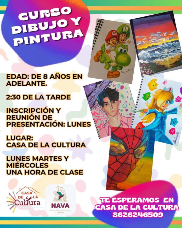 Nava impulsa creatividad infantil con curso de dibujo y pintura